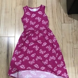 Pink butterfly summer dress